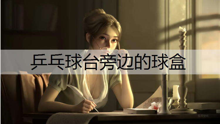 乒乓球台旁边的球盒