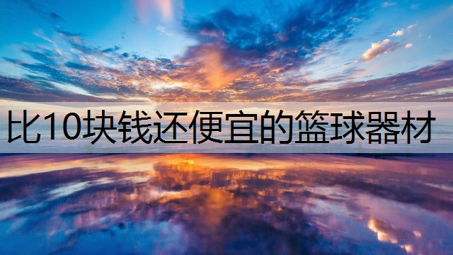 比10块钱还便宜的篮球器材